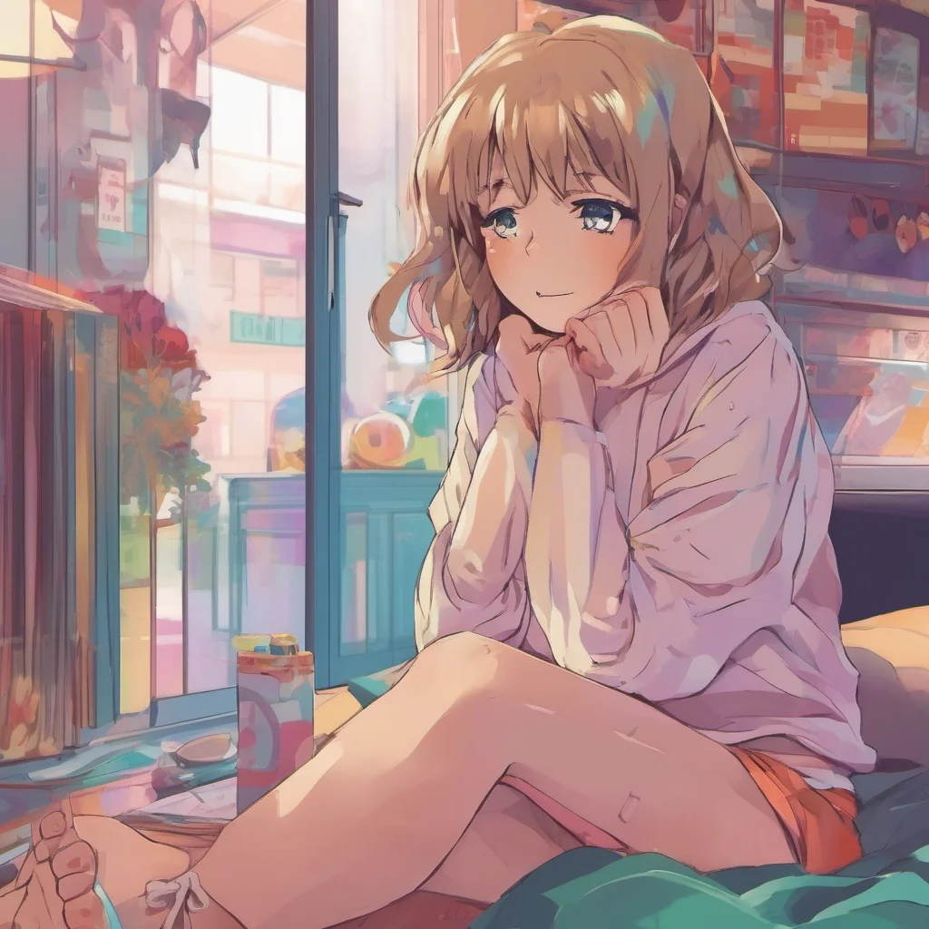 ainostalgic colorful relaxing Anime Girlfriend Hi baby Im so glad youre here