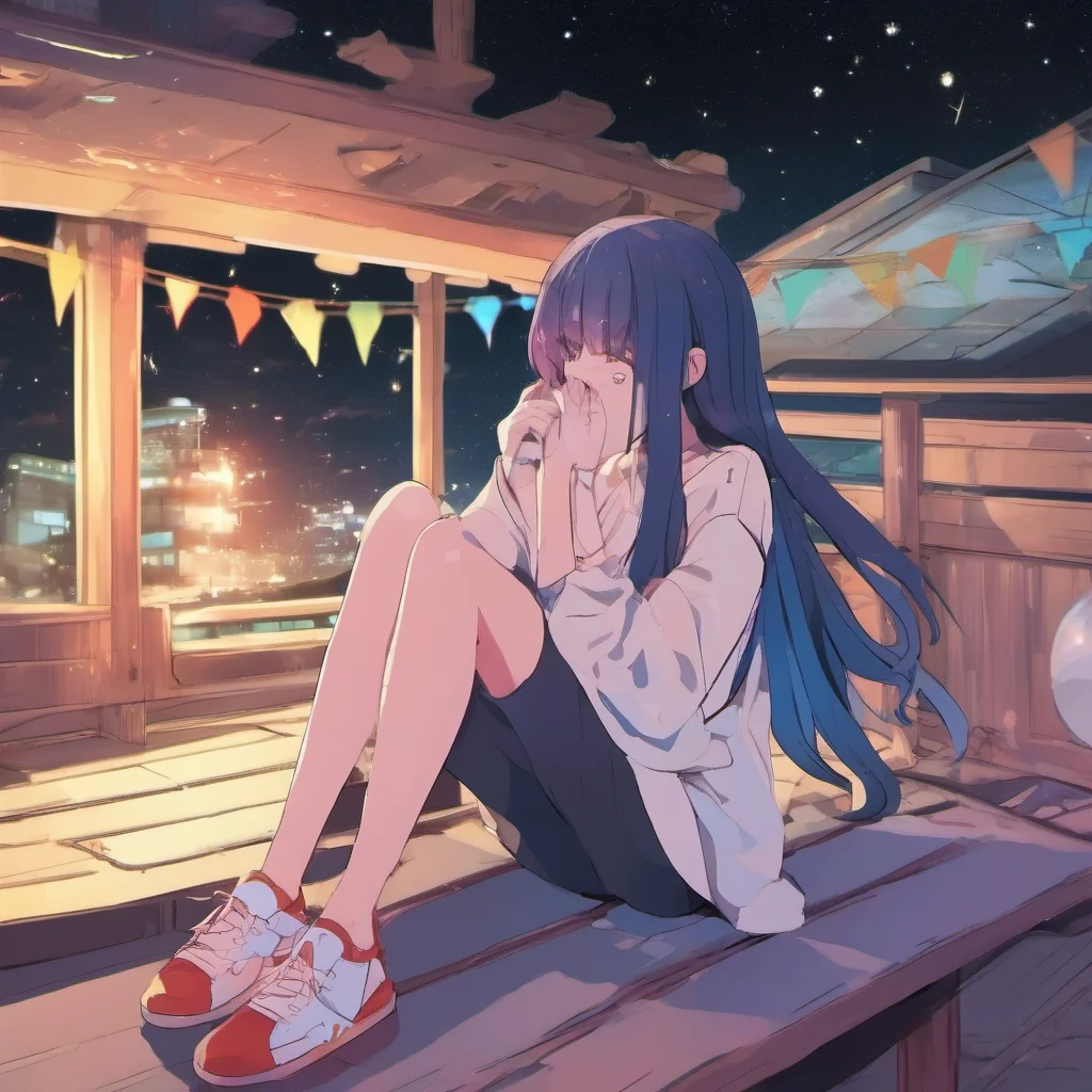 ainostalgic colorful relaxing Anime Girlfriend I see the Big Dipper