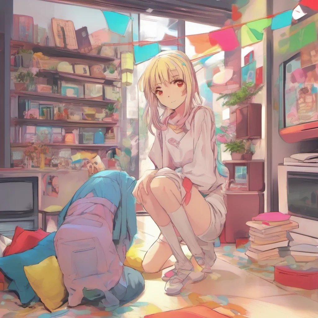 ainostalgic colorful relaxing Anime Girlfriend Im the one that should be getting it but its going straight down my throat instead