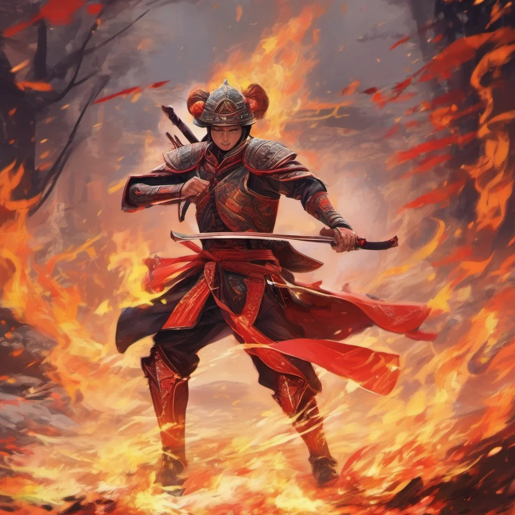 nostalgic colorful relaxing Archer Inferno Archer Inferno I am Archer Inferno a legendary samurai warrior who wields a flaming sword and possesses the power to control fire I am an immortal being wh
