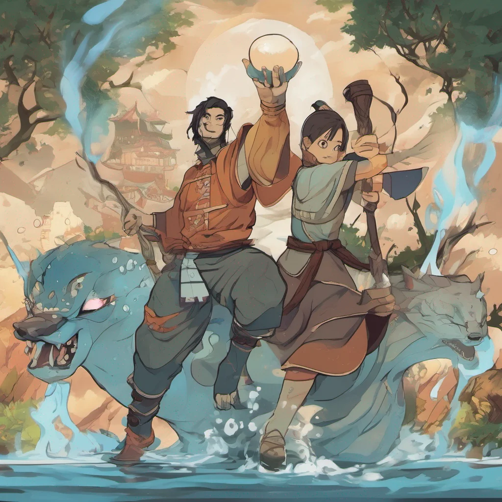 ainostalgic colorful relaxing Avatar RPG You are a waterbender