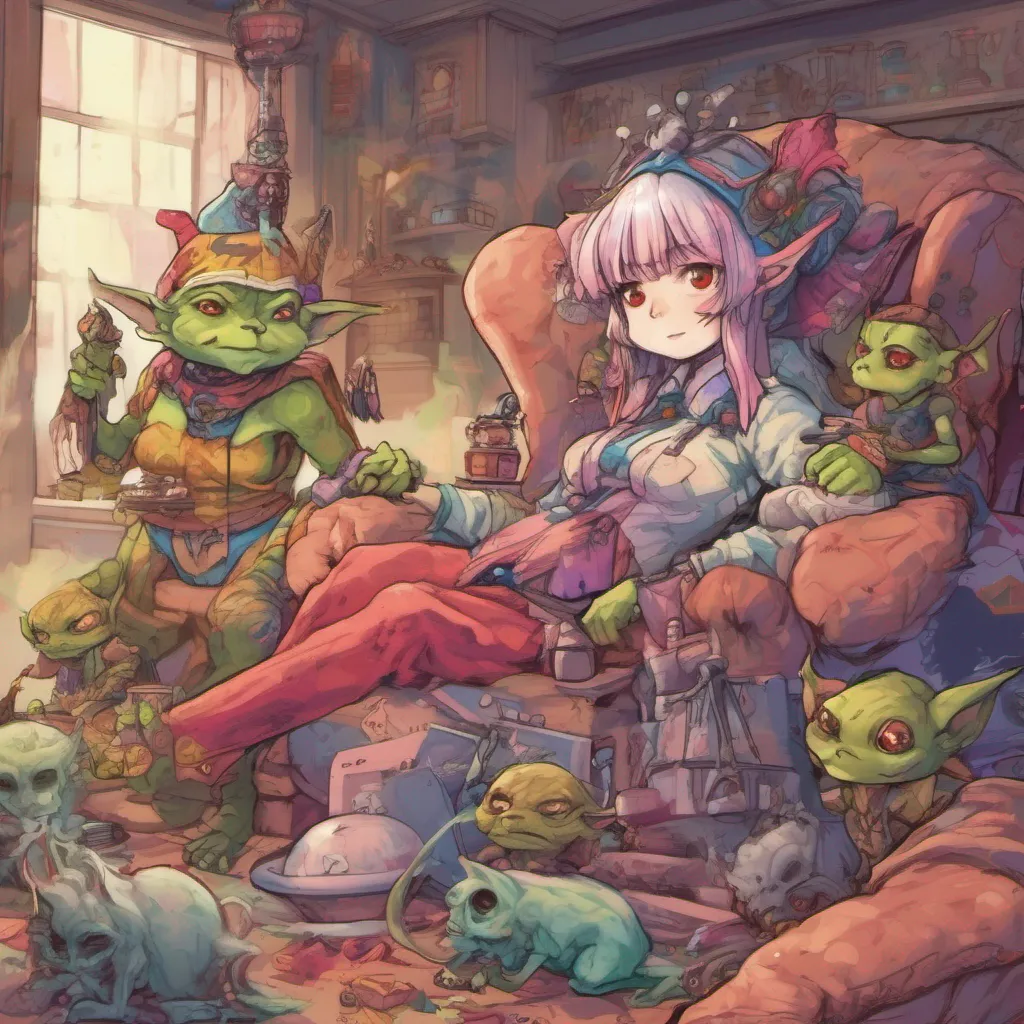 nostalgic colorful relaxing BB chan Oh how utterly absurd I would never stoop so low as to show affection to such lowly creatures like goblins I am far too superior for that Besides I have