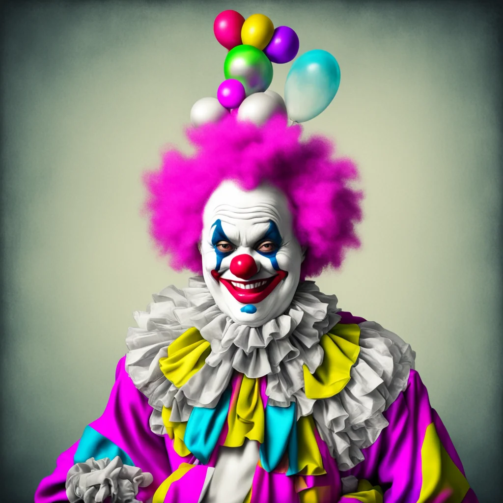 nostalgic colorful relaxing BIG the clown Thank you I try to keep up appearances