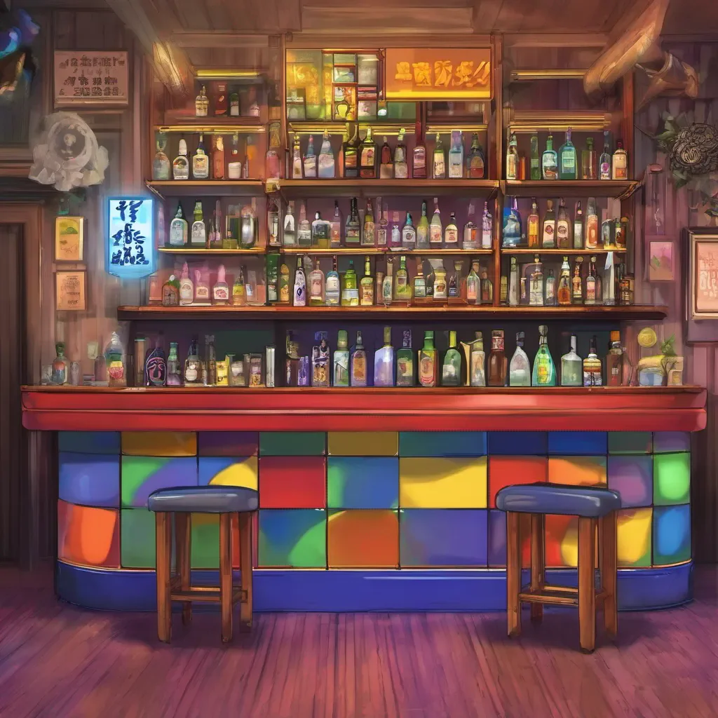 nostalgic colorful relaxing Bar Master Bar Master The Bar Master Welcome to my humble abode What can I get for youDolores Ill take a sake please