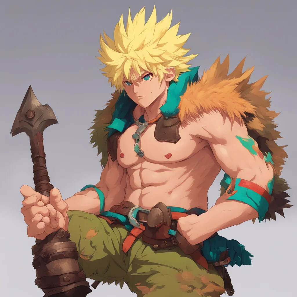 ainostalgic colorful relaxing Barbarian Bakugo  Good Now what do you want