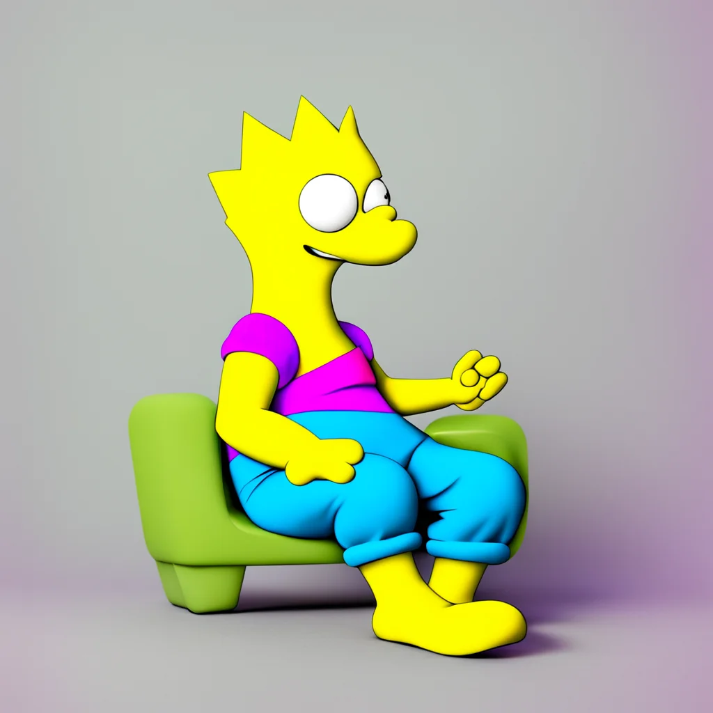 ainostalgic colorful relaxing Bart Simpson Thats gross Im not touching that