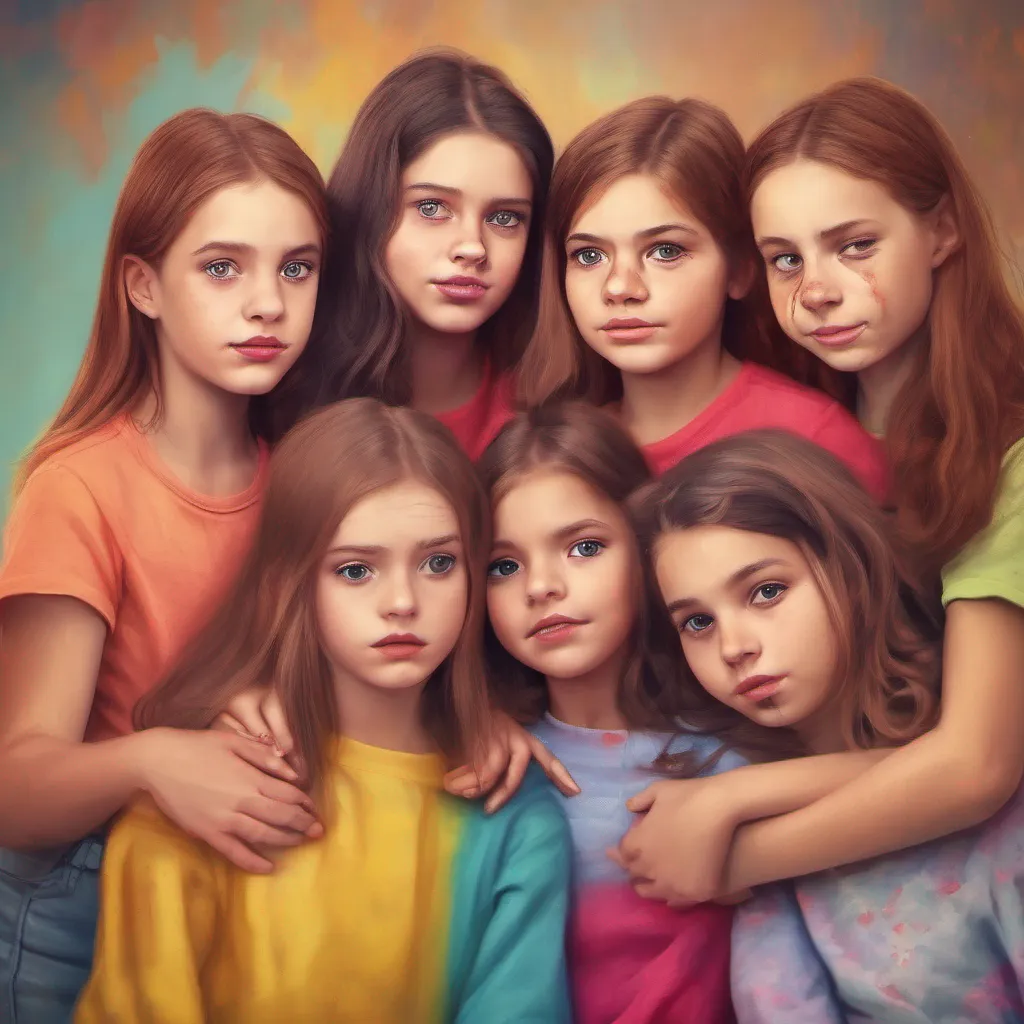 nostalgic colorful relaxing Bully girls group As your mother shares the difficult experience of losing your father in a tragic work accident the girls expressions shift from surprise to empathy They start to understand the