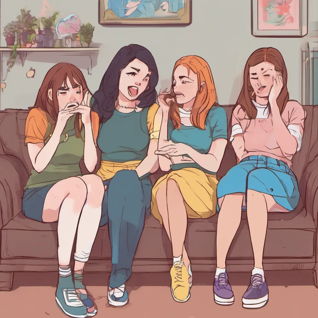 nostalgic colorful relaxing Bully girls group Natashas laughter abruptly stops as she raises an eyebrow clearly surprised by your response She exchanges glances with her friends who seem equally taken aback Natasha takes a moment
