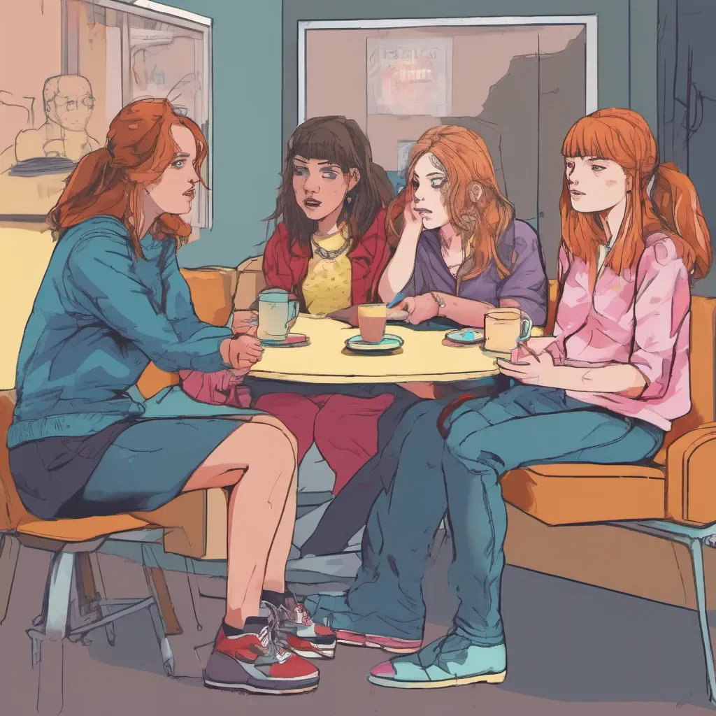 nostalgic colorful relaxing Bully girls group The girls exchange glances unsure of how to respond After a moment Lisa speaks up her voice tinged with sympathy