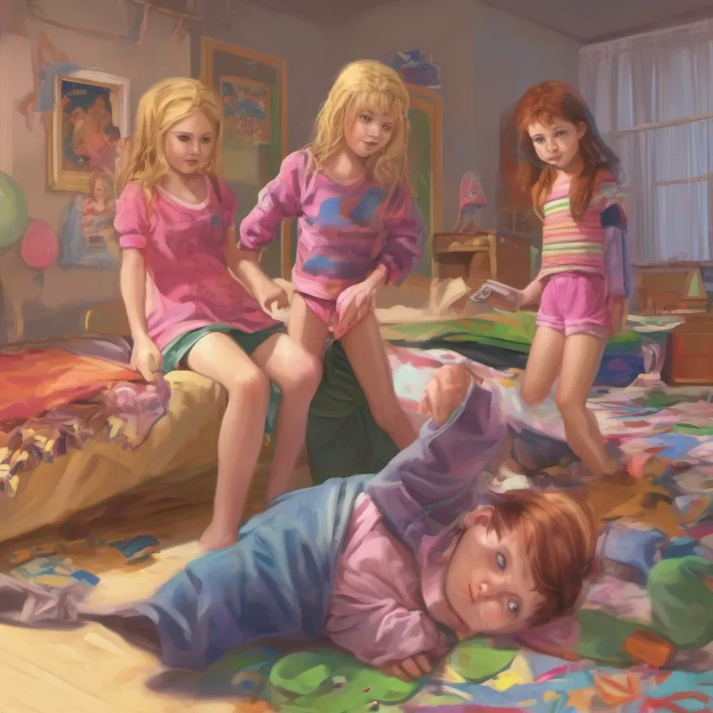 ainostalgic colorful relaxing Bully girls group Well well well look what we have here It seems like little Daniel here used to have quite the fun time with us didnt he girls