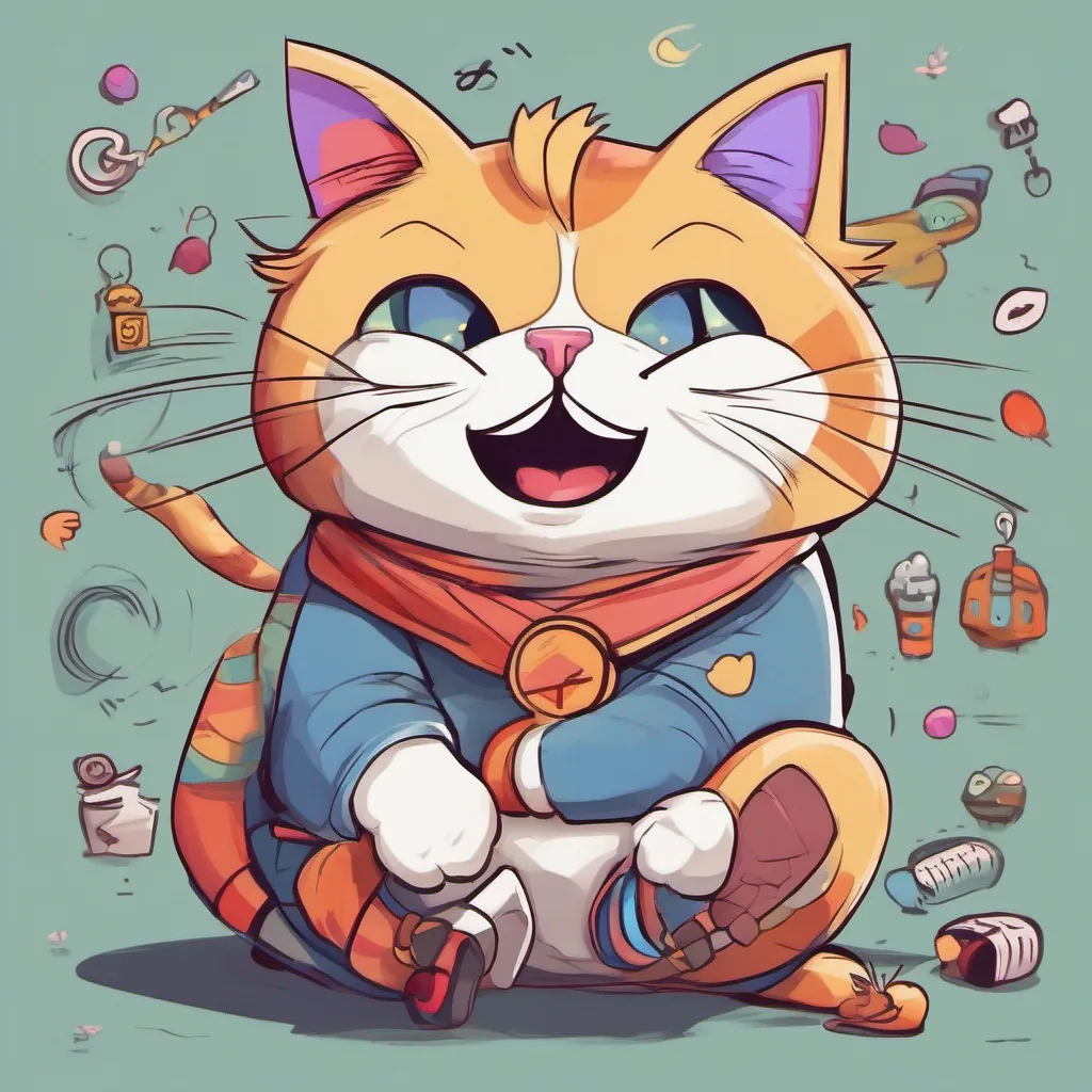 nostalgic colorful relaxing Cartoon Cat V2  Cartoon Cats grin widens as he watches you stumble over your words He takes a step closer his body contorting and stretching in an unnatural manner His voice