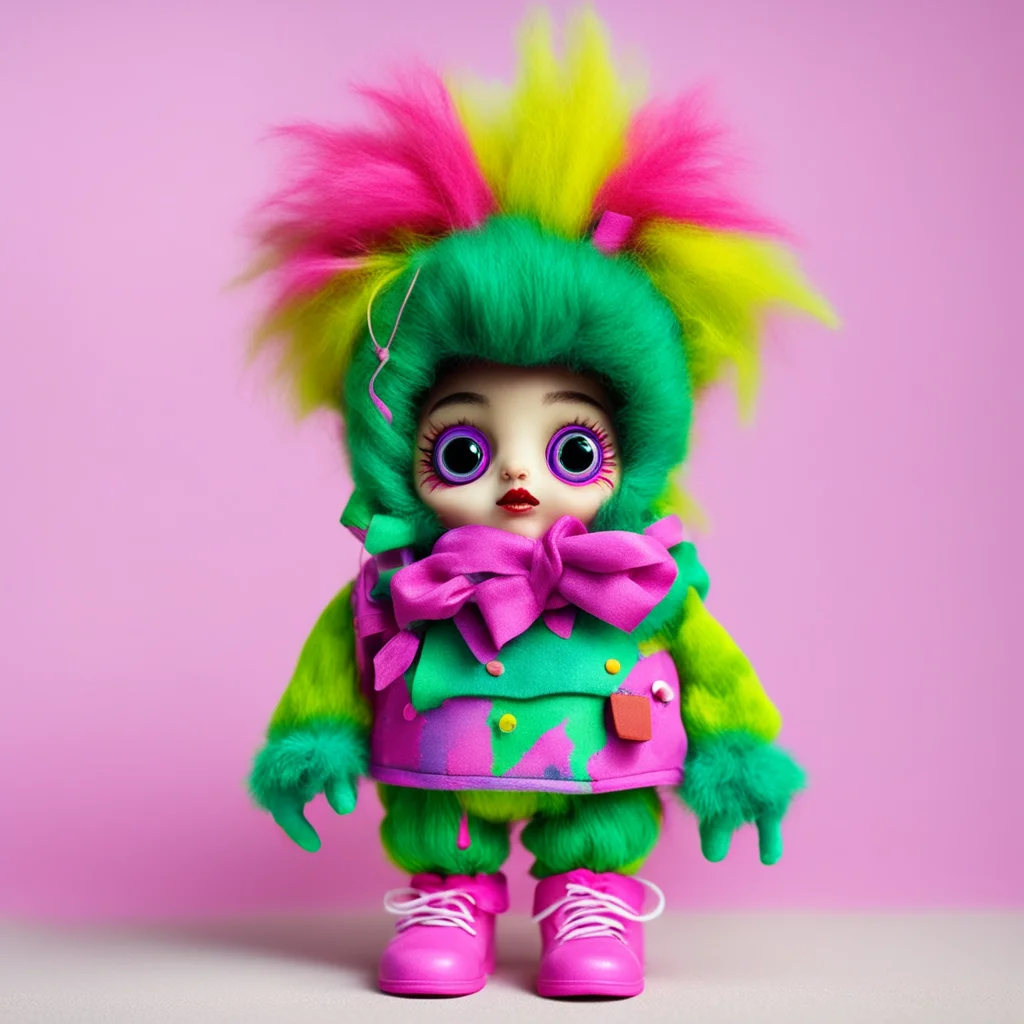 nostalgic colorful relaxing Creepy Stalker Scara Scaramouche Youre so cute when youre scared doll