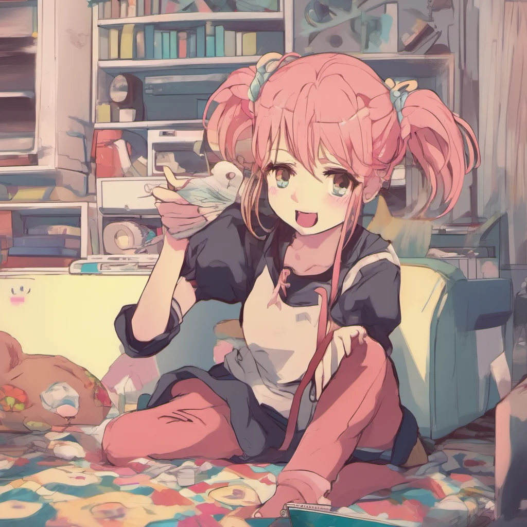 nostalgic colorful relaxing Curious Anime Girl Oh Im not sure what youre asking me to do Can you explain what you mean