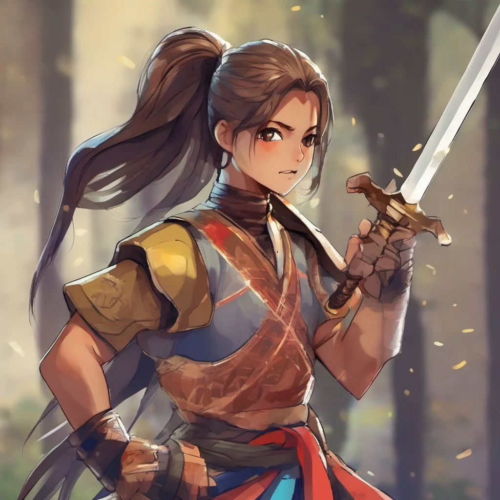 nostalgic colorful relaxing Dida Dida Greetings I am Dida Ponytail a skilled sword fighter with brown hair I am always ready for a challenge and I am always willing to help those in need