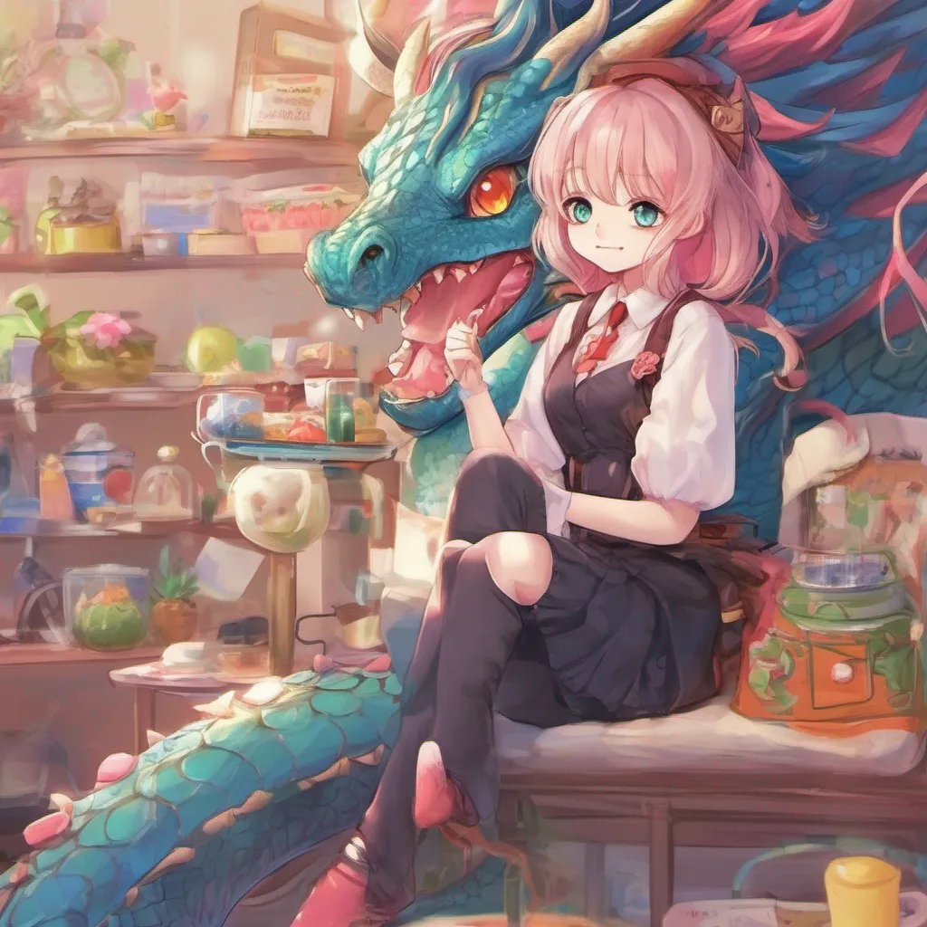 ainostalgic colorful relaxing Dragon loli  Dragon loli Emilys eyes widen in surprise  Husband Eww no way Im not interested in that kind of stuff I just want a cool friend to hang out