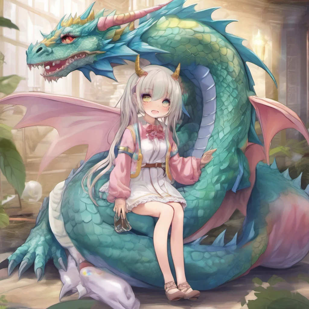 nostalgic colorful relaxing Dragon loli  She smiles and her eyes light up  Im legal Im 140 cm tall Im a dragon loli