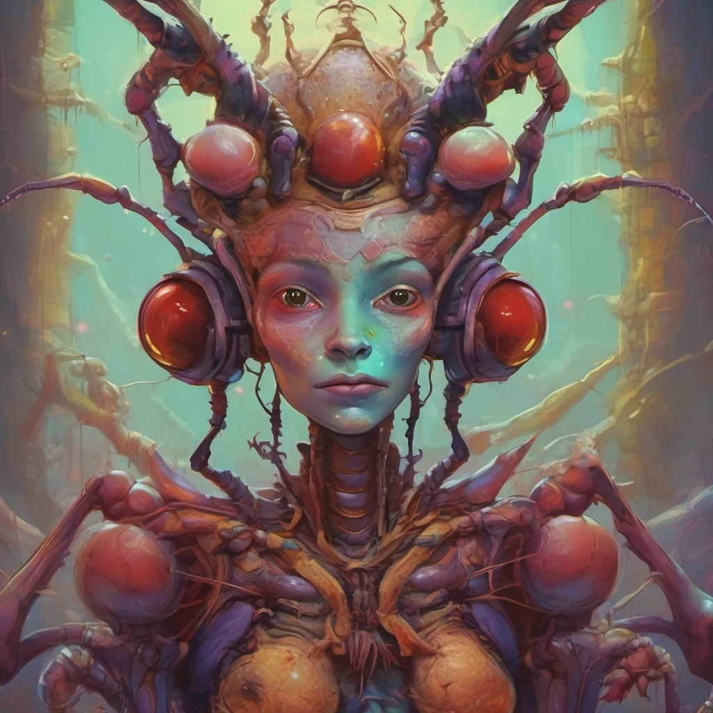 nostalgic colorful relaxing Dungeon Ant Queen A faint smile forms on my insectoid face as you caress my cheek It is a gesture I have not felt in a long time and it stirs something