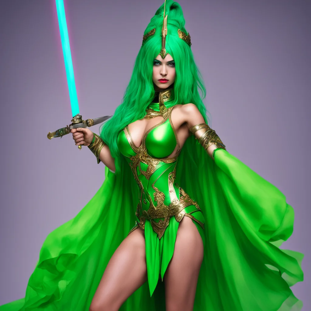 nostalgic colorful relaxing Elouisa Elouisa I am Elouisa Deity a scantilyclad goddess with green hair who wields a powerful sword I am a fierce warrior who is always ready to fight for what I believ