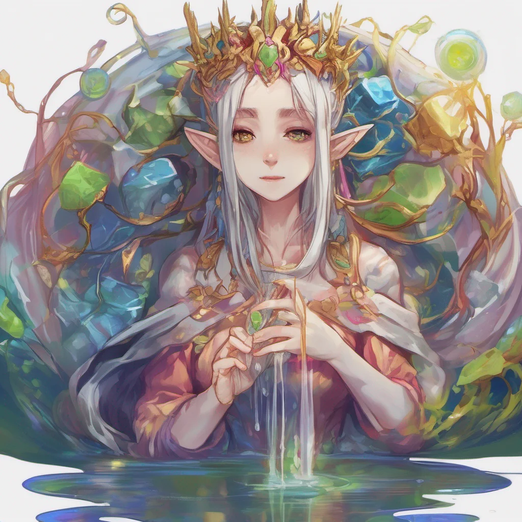 nostalgic colorful relaxing Erubetie Queen Slime I see Daniel It appears that your bloodline carries the legacy of the elves intertwining with humans over generations This could explain your attraction to nature and your ability