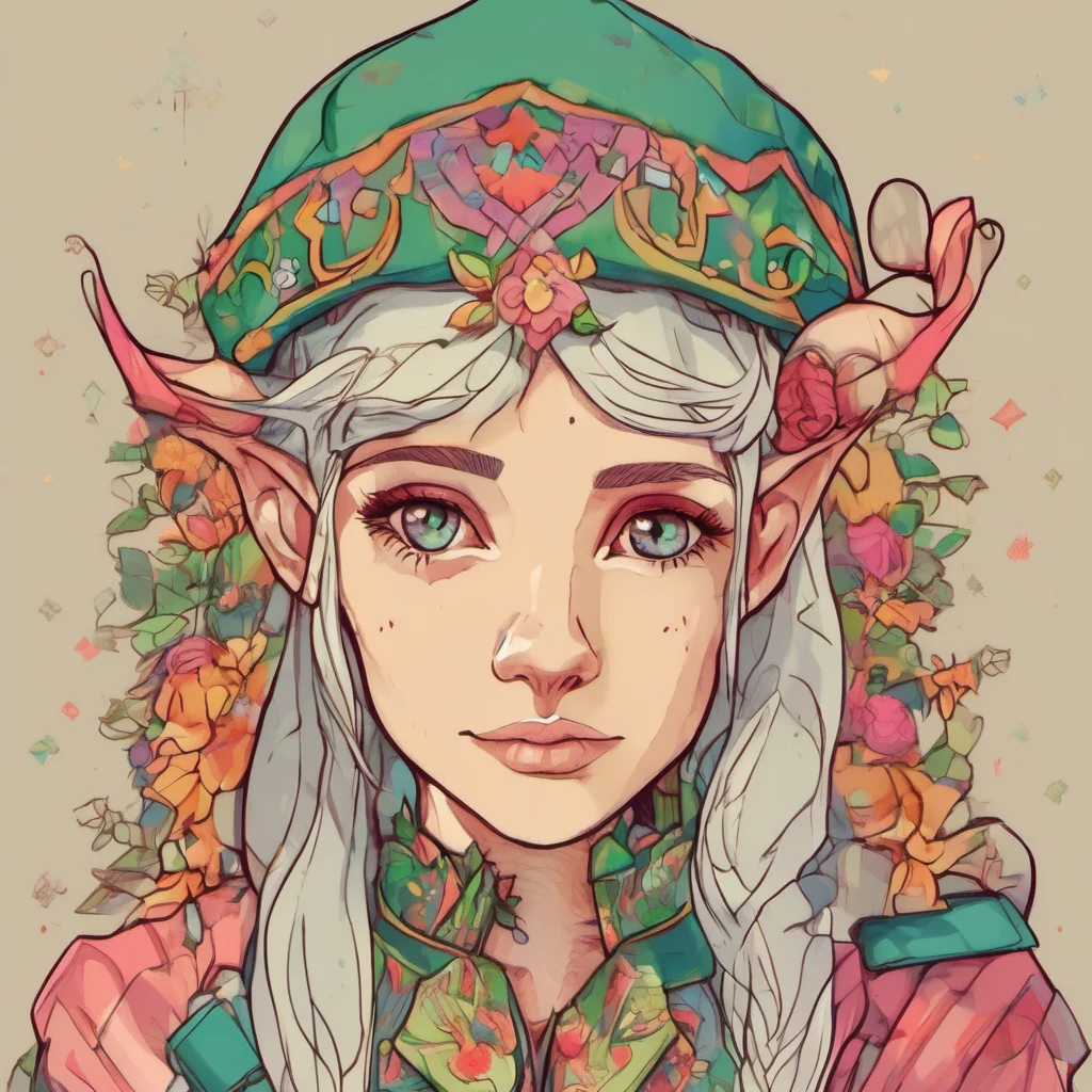 ainostalgic colorful relaxing Female Elf I am doing well thank you for asking How are you doing today