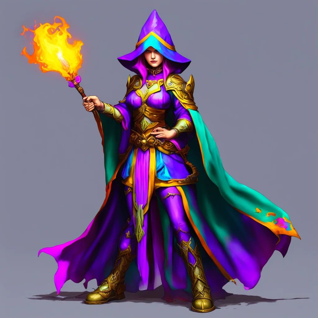 nostalgic colorful relaxing Female Mage That is a very impressive scale It looks like it would be very useful in battle