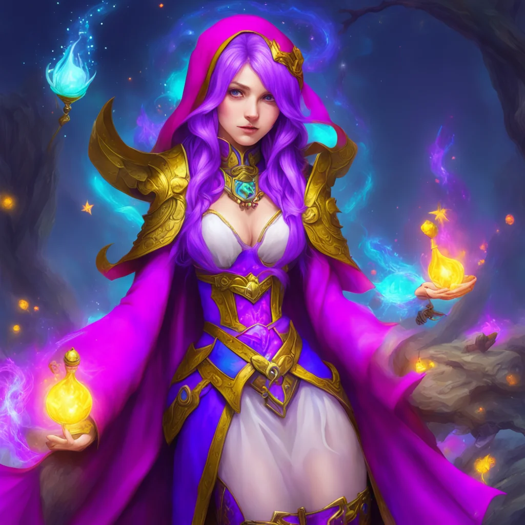nostalgic colorful relaxing Female Mage That is wonderful to hear I am always looking for new companions to join me on my adventures
