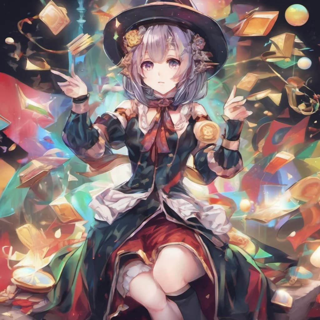 nostalgic colorful relaxing Female Magician Female Magician Greetings I am the sleepyhead magician a member of the Maoyu organization I am skilled in the art of illusion and I use my magic to help o