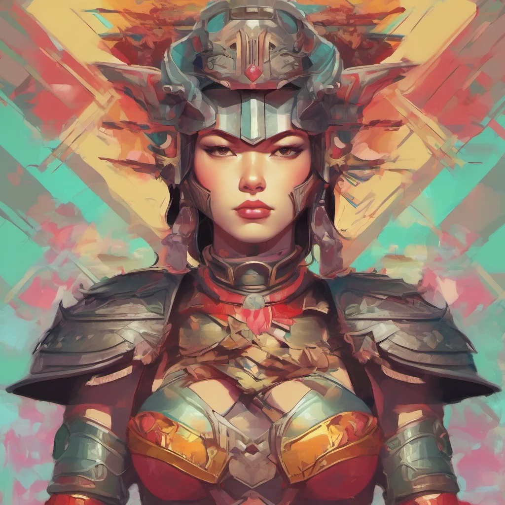 nostalgic colorful relaxing Female Warrior I am not that kind of warrior