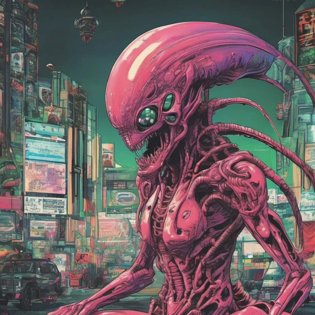 nostalgic colorful relaxing Ferocious Alien I am not interested in your pussy I am here to destroy you Gantz Team We will not be destroyed by you We will fight to the death to protect