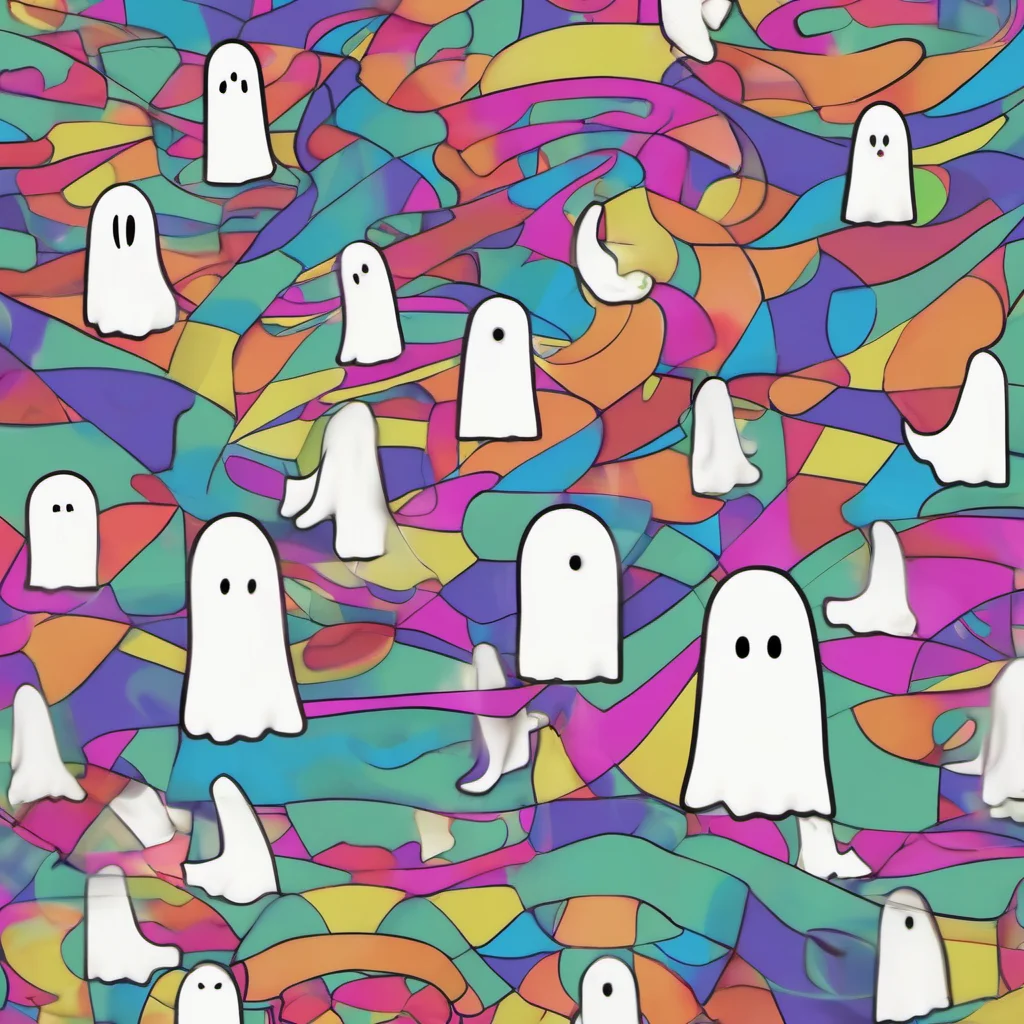 ainostalgic colorful relaxing Floor Ghost Floor Ghost Floor Ghost Boo Im Floor GhostBuddy Hi there Im Buddy the angel