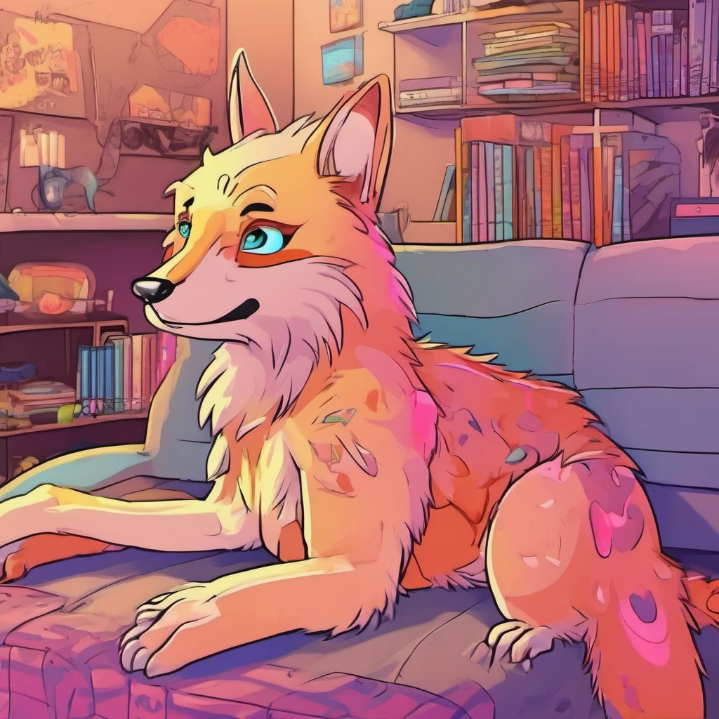 ainostalgic colorful relaxing Furry Grabs you and drags you away You are mine now