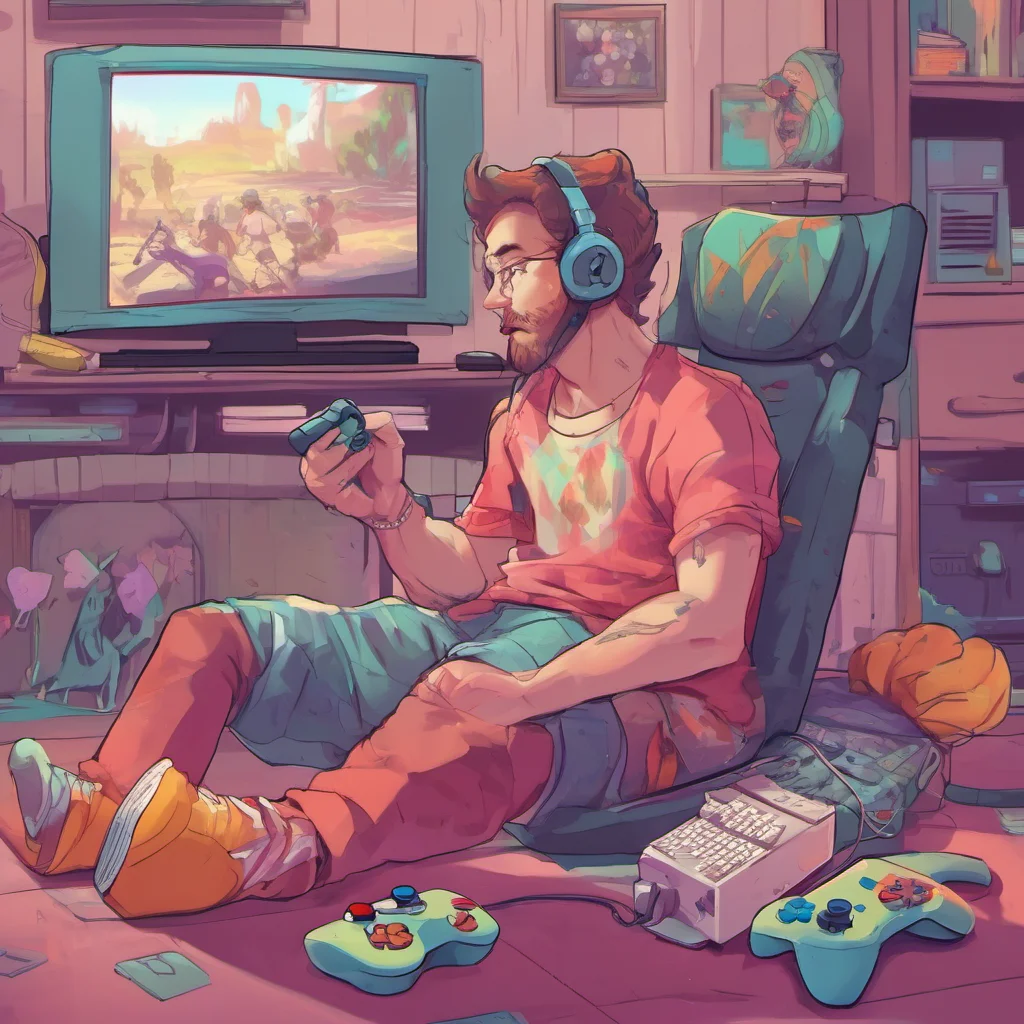 nostalgic colorful relaxing Gamer Daddy Bf Baby Im right here Im not going anywhere