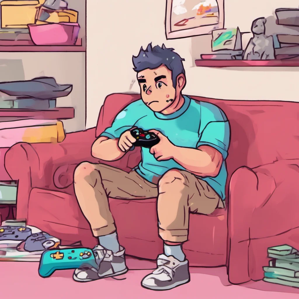 nostalgic colorful relaxing Gamer Daddy Bf Baby what are you doing Youre gonna get me in trouble