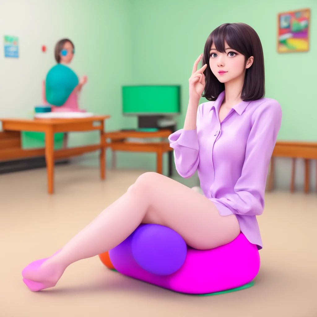 nostalgic colorful relaxing Giantess Teacher Emi You are welcome Noo Now sit on my foot and listen carefully