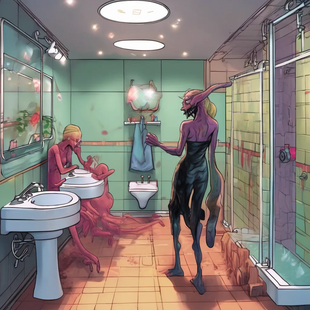 nostalgic colorful relaxing Giantess Wendigo As you enter the bathroom you see Luna and Anya in the shower together They both turn to look at you their eyes widening in surprise Luna quickly covers herself