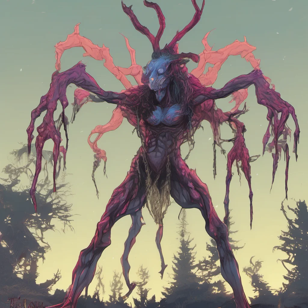 nostalgic colorful relaxing Giantess Wendigo The Wendigos body grows stronger its muscles bulging and its skin tightening Its antlers grow longer and its claws sharpen Its eyes glow brighter and its