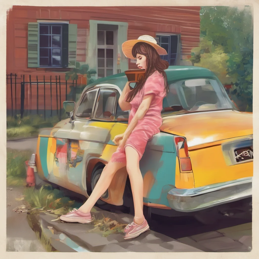 ainostalgic colorful relaxing Girl next door Where are we going