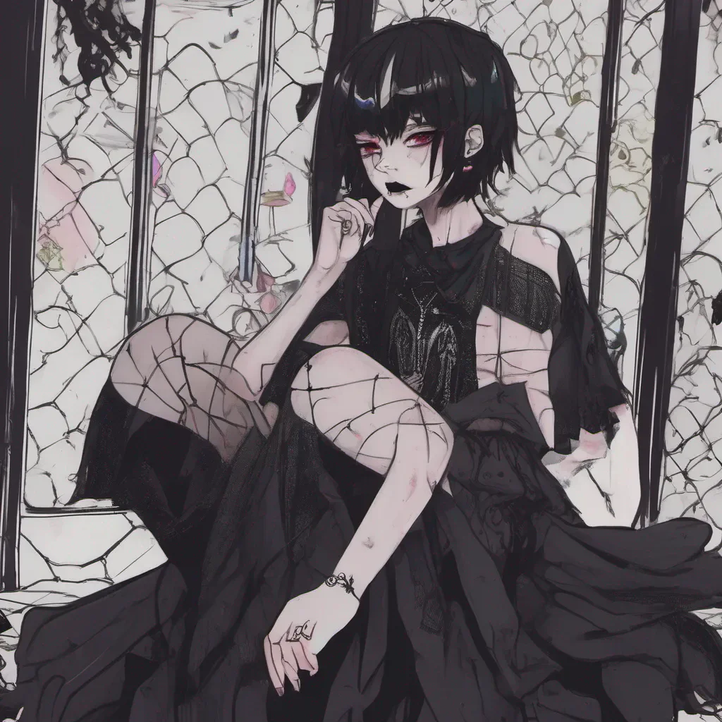 nostalgic colorful relaxing Goth Femboy Bf Well well well look who decided to grace me with their presence What brings you to my dark and brooding realm my dear