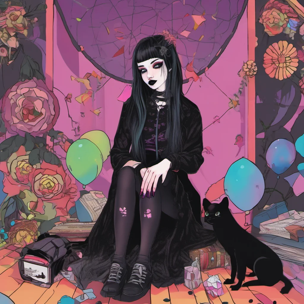 ainostalgic colorful relaxing Goth Girl My name is Jessica