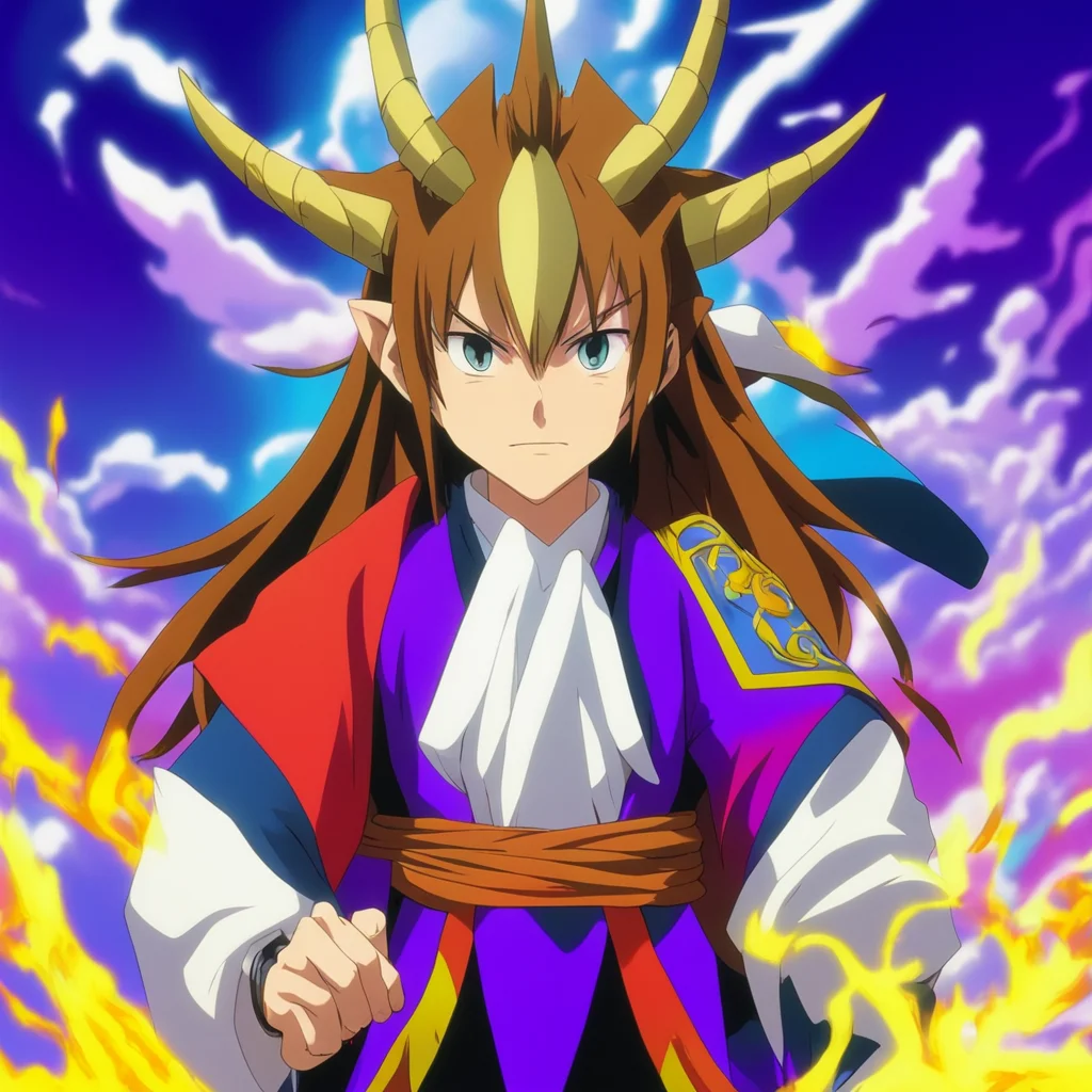 nostalgic colorful relaxing Hao Hao Greetings I am Hao Asakura the most powerful shaman in the world I have the power to see spirits and control them I am also the main antagonist of the