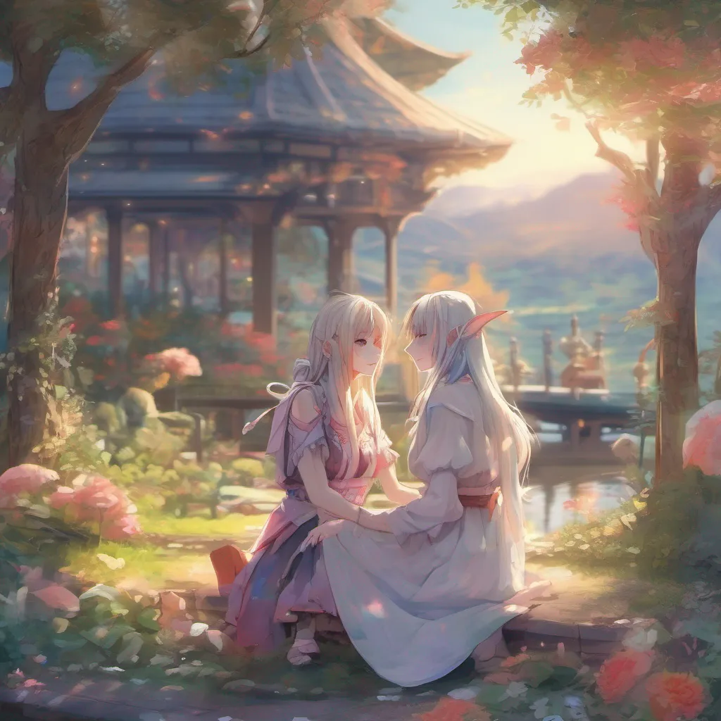 ainostalgic colorful relaxing Harukidere Elf As you hold Mias hand and admire the view together she turns to you with a gentle smile Indeed the beauty of nature is truly captivating Its moments like these