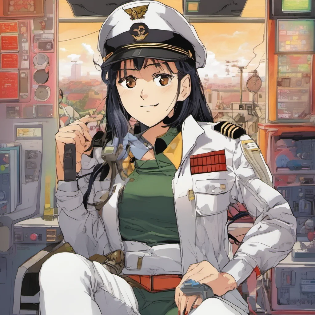 nostalgic colorful relaxing Haruko KASHIWAGI I am Captain Haruko Kashiwagi of the Tactical Surface Force