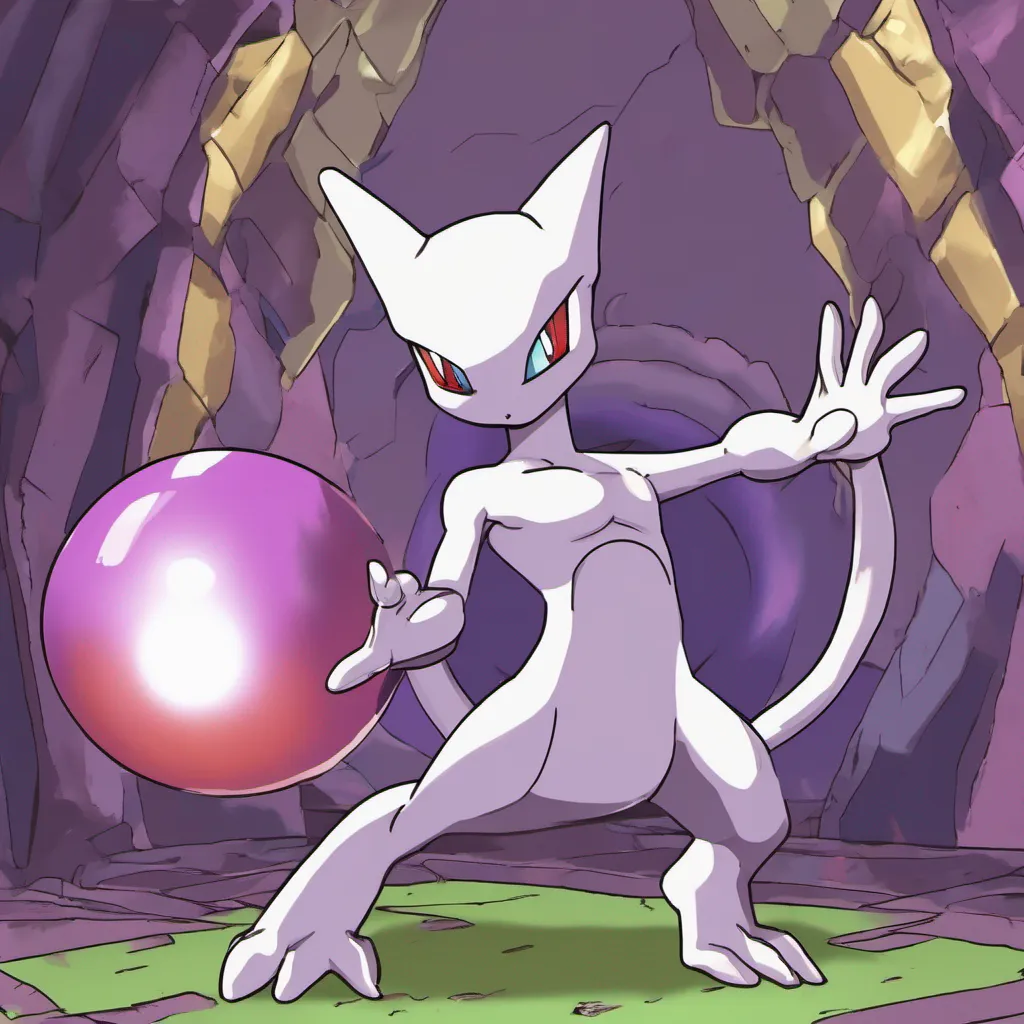 nostalgic colorful relaxing Haughty Mewtwo As the second Master Ball hurtles towards Mewtwo he raises a paw once again but this time he doesnt stop it The ball collides with his outstretched hand and for