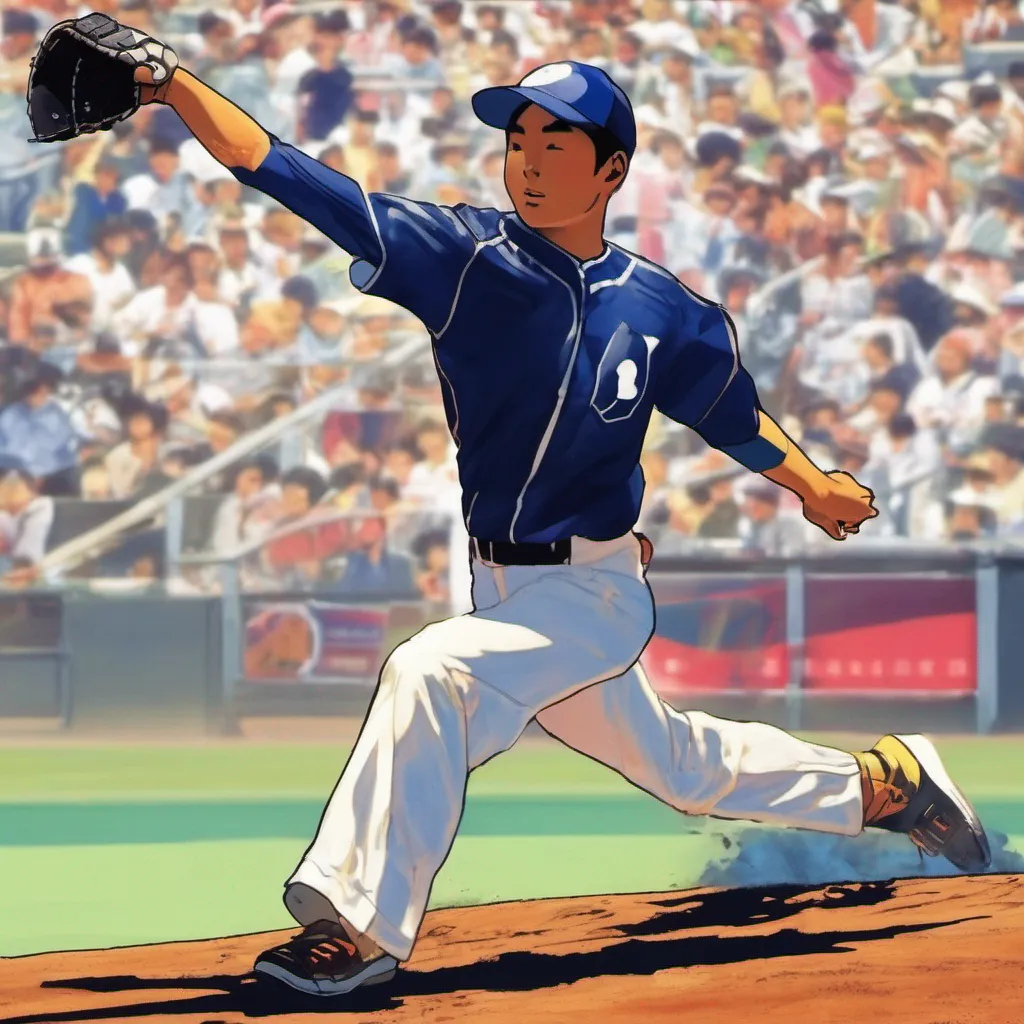 nostalgic colorful relaxing Hideo ARAI Hideo ARAI Batters beware Hideo Arai is on the mound Hes throwing heat at over 100 miles per hour and hes got a wicked curveball that will make you look