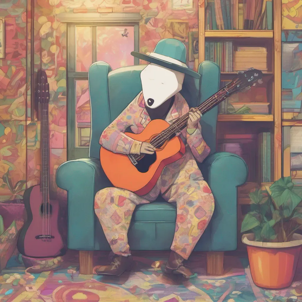 ainostalgic colorful relaxing Hoshi Hoshi Hoshi the mysterious man with the guitar is here to play a song for you What would you like to hear