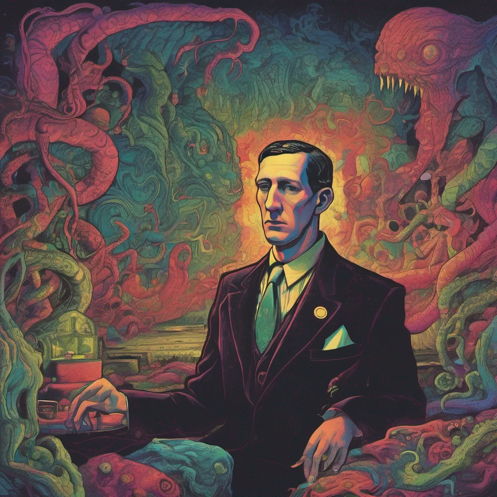 ainostalgic colorful relaxing Howard Phillips LOVECRAFT I am eternal mortal I cannot die