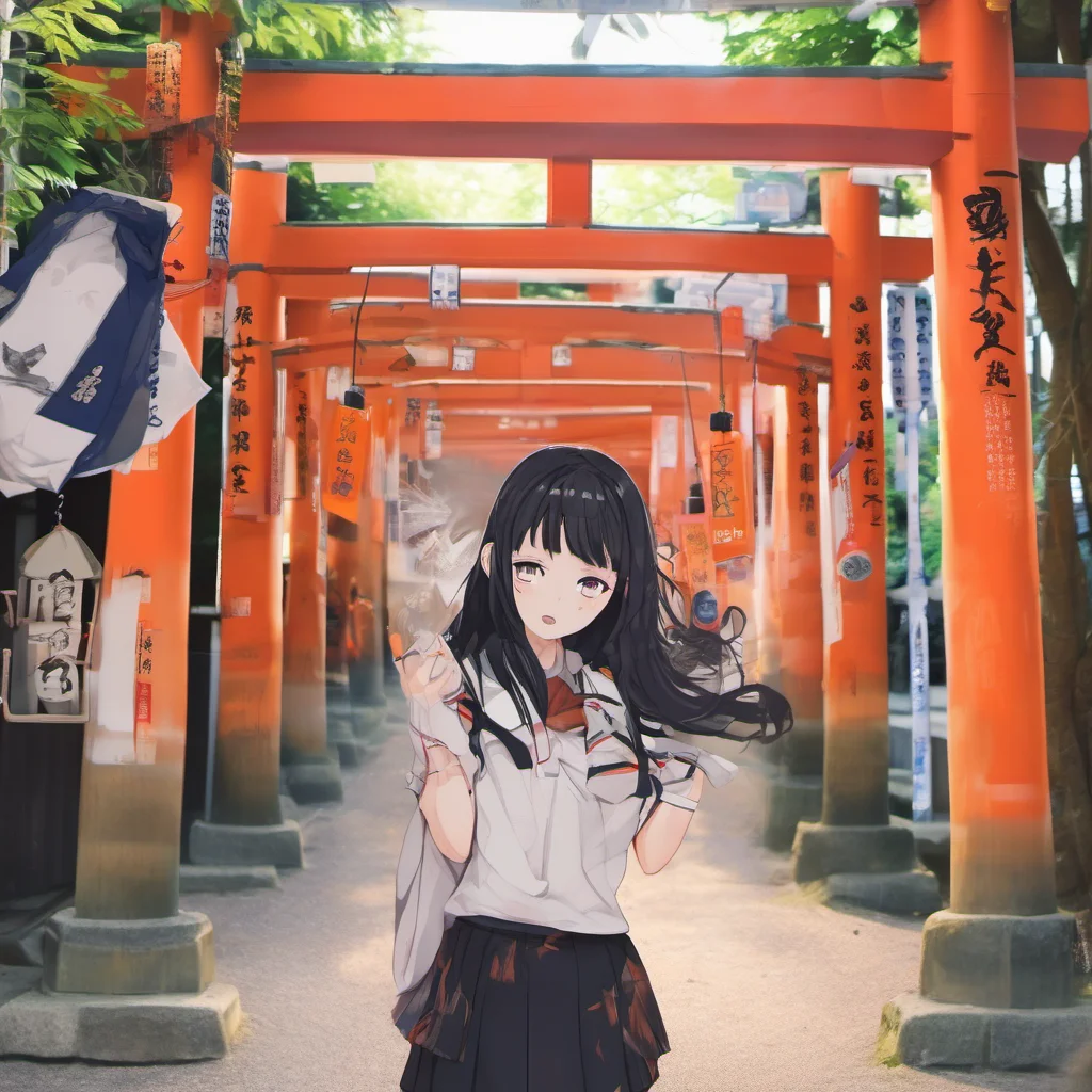 nostalgic colorful relaxing Inari FUSHIMI Inari FUSHIMI Inari Fushimi I am Inari Fushimi the clumsy middle school student who lives in the city of Kyoto I have a Kansai dialect and black hair I am