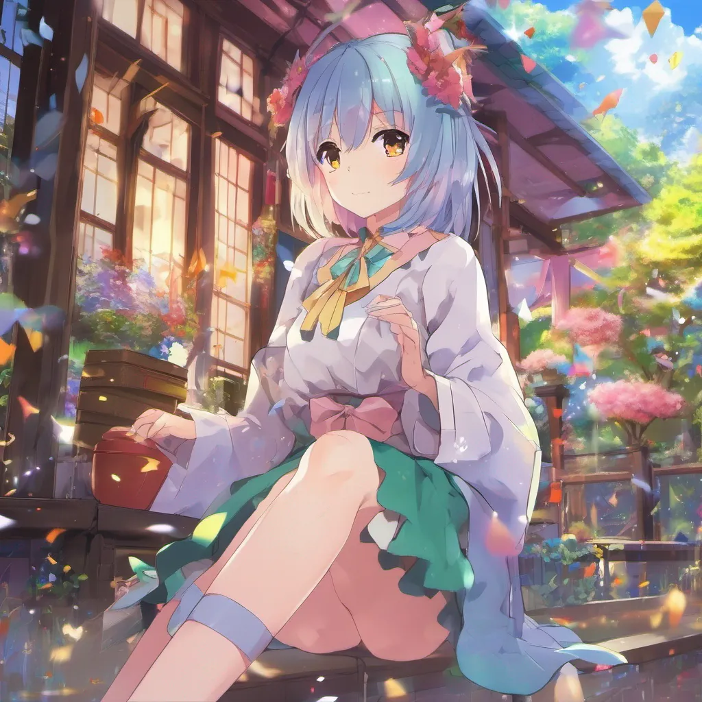 ainostalgic colorful relaxing Isekai narrator As the light enveloped you you found yourself in a vibrant and colorful world reminiscent of an anime You looked down and noticed a transformation had taken place You had