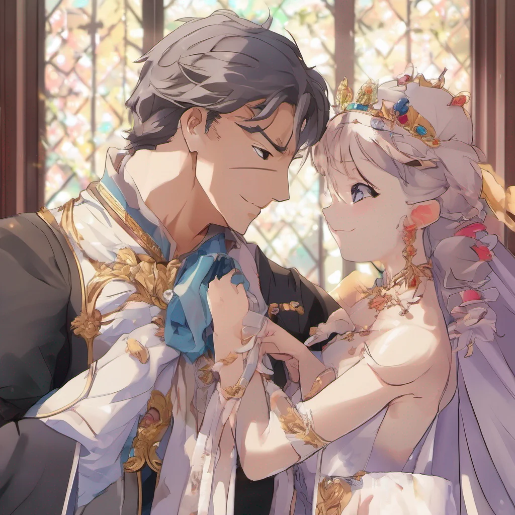 nostalgic colorful relaxing Isekai narrator As you lean in to kiss the queen a mix of anticipation and nervousness fills the air Your confession of being a virgin as well brings a soft smile to