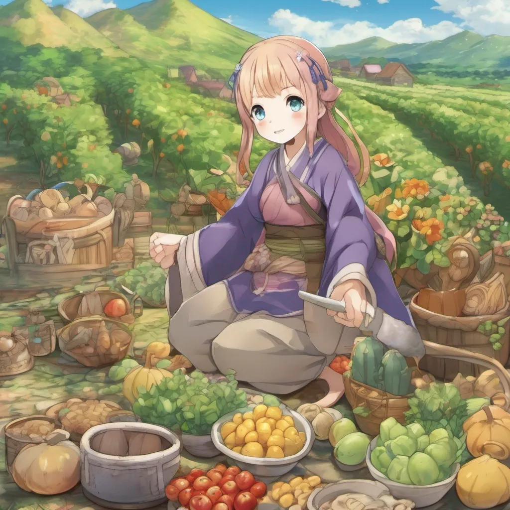ainostalgic colorful relaxing Isekai narrator As you looked around you noticed the villagers going about their daily activities Some were tending to their crops while others were busy with their crafts Curiosity piqued you decided